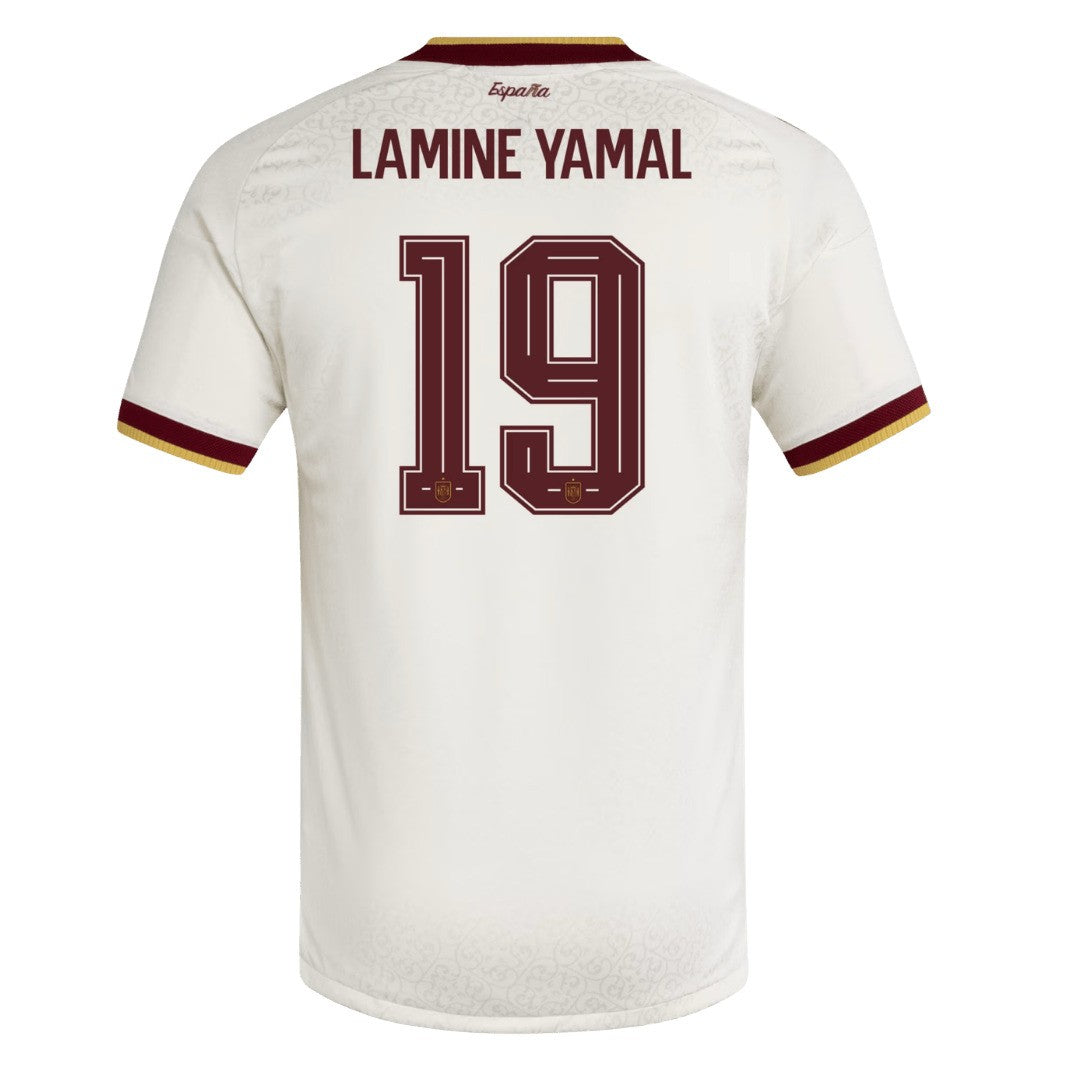 Spain 2026 World Cup LAMINE YAMAL #19 Away Player Jersey