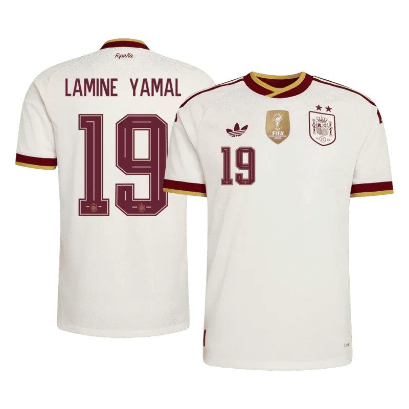 Spain 2026 LAMINE YAMAL #19 2 stars World cup winner Away Jersey